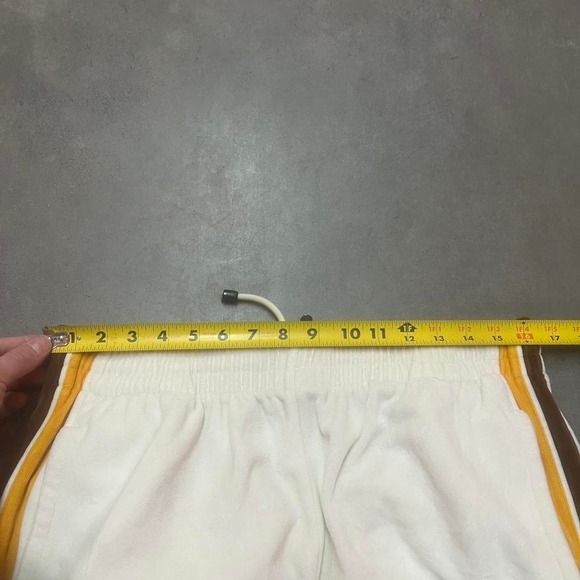 Y2K Phat Farm men's white stripe loose baggy velour sweatpants towel xl - Picture 5 of 8